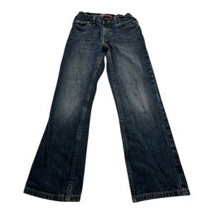 Hawk Kids Straight Jeans Blue Wash Size 8R Adjustable Waist